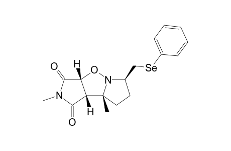 (3aR,3bR,8R,8aS) endo-2,8a-Dimethyl-6-phenylselenylmethyl-hexahydro-dipyrrolo[1,2-b;3',4'-d]isoxazole-1,3-dione