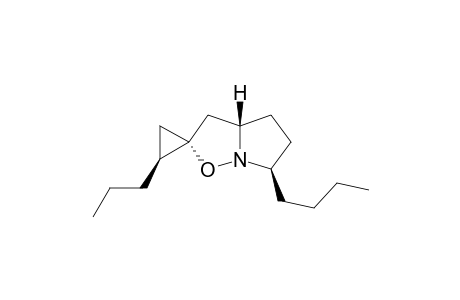 (1R*,2S*,3'aS*,6'R*) 2-propyl-6'-butylhexahydrospiro[cyclopropane-1,2'-pyrrolo[1,2-b]isoxazole]