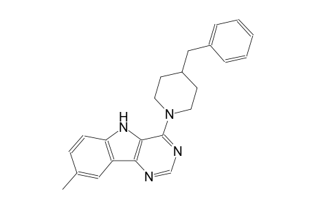 4-(4-benzyl-1-piperidinyl)-8-methyl-5H-pyrimido[5,4-b]indole