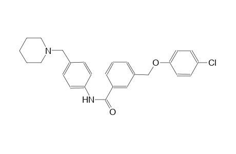 3-[(4-chlorophenoxy)methyl]-N-[4-(1-piperidinylmethyl)phenyl]benzamide