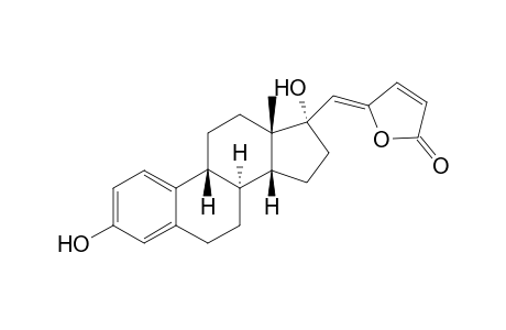 (5Z)-5-[(Estradiol-17'.alpha.-yl)methylene]furan-2(5H)-one
