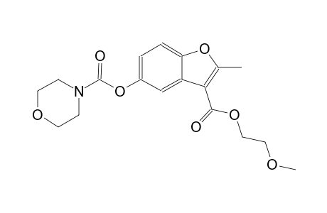 3-[(2-methoxyethoxy)carbonyl]-2-methyl-1-benzofuran-5-yl 4-morpholinecarboxylate