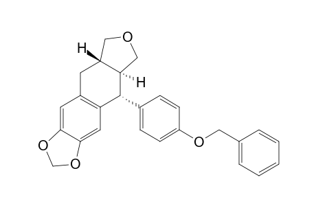 Furo[3',4':6,7]naphtho[2,3-d]-1,3-dioxole, 5,5a,6,8,8a,9-hexahydro-5-[4-(phenylmethoxy)phenyl]-, (5.alpha.,5a.alpha.,8a.beta.)-