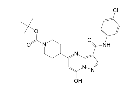 1-piperidinecarboxylic acid, 4-[3-[[(4-chlorophenyl)amino]carbonyl]-7-hydroxypyrazolo[1,5-a]pyrimidin-5-yl]-, 1,1-