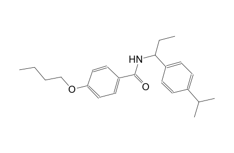 4-butoxy-N-[1-(4-isopropylphenyl)propyl]benzamide