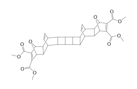 syn-2,3,13,14-Tetra(methoxycarbonyl)-7,7'-dioxabisbicyclo[2.2.1]hept-2-eno[5,6-b:5',6'-b']bisbicyclo[2.2.2]oct-7-eno[5,6-b:5',6'-f]tricyclo[4.2.0.0(2,5)]octane
