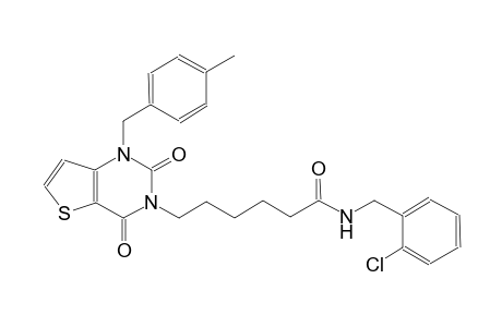 N-(2-chlorobenzyl)-6-(1-(4-methylbenzyl)-2,4-dioxo-1,4-dihydrothieno[3,2-d]pyrimidin-3(2H)-yl)hexanamide