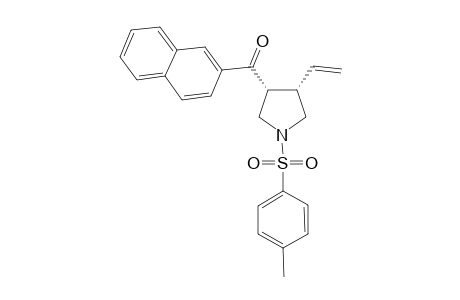 (+/-)-(3R,4S)-4-Ethenyl-1-[(4-methylphenyl)sulfonyl]-4-[(naphthalene-2-yl)carbon-yl]pyrrolidine