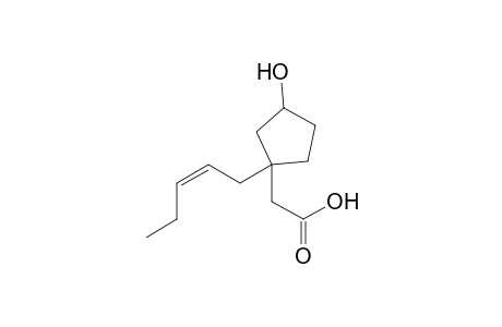 3-Hydroxy-2-(pent-2Z-enylcyclopentyl)acetic acid