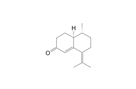 (4aS,5R)-5-methyl-8-propan-2-ylidene-3,4,4a,5,6,7-hexahydronaphthalen-2-one
