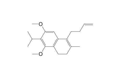 Naphthalene, 1-(3-butenyl)-3,4-dihydro-5,7-dimethoxy-2-methyl-6-(1-methylethyl)-