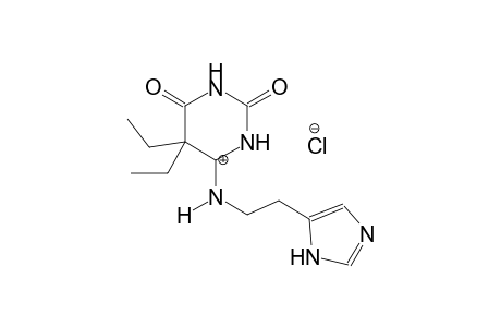 N-(5,5-diethyl-2,6-dioxotetrahydropyrimidin-4(1H)-ylidene)-2-(1H-imidazol-5-yl)ethanaminium chloride