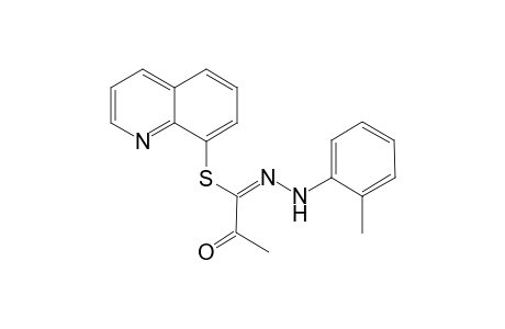 (1E)-2-keto-N-(o-toluidino)thiopropionimidic acid 8-quinolyl ester