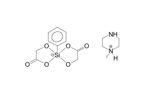 PIPERAZINONIUM PHENYLSPIROBIS(1-SILA-2,5-DIOXACYCLOPENTAN-3-ON)OATE