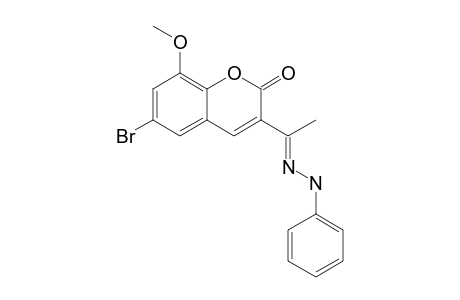 6-BROMO-8-METHOXY-3-[1-(PHENYLHYDRAZONO)-ETHYL]-CHROMEN-2-ONE