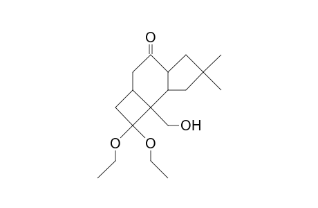 (1b,2a,5a,8A)-3,3-Diethoxy-2-hydroxymethyl-10,10-dimethyl-tricyclo(6.3.0.0/2,5/)undecan-7-one