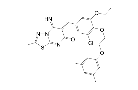 7H-[1,3,4]thiadiazolo[3,2-a]pyrimidin-7-one, 6-[[3-chloro-4-[2-(3,5-dimethylphenoxy)ethoxy]-5-ethoxyphenyl]methylene]-5,6-dihydro-5-imino-2-methyl-, (6Z)-
