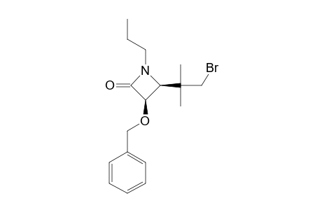 CIS-3-BENZYLOXY-4-[(2-BROMO-1,1-DIMETHYL)-ETHYL]-1-N-PROPYL-AZETIDIN-2-ONE