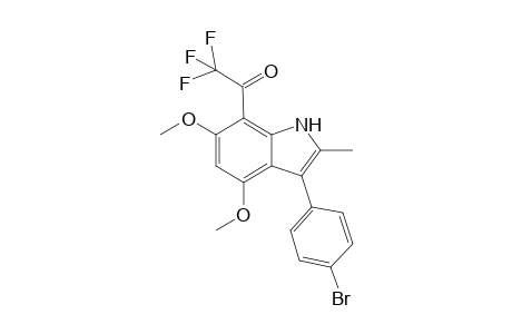 3-(4-Btromophenyl)-4,6-dimethoxy-2-methyl-7-trifluoroacetylindole