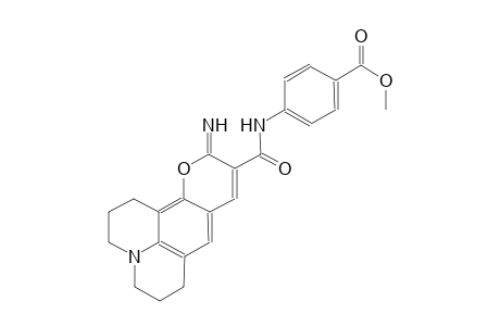 benzoic acid, 4-[[(2,3,6,7-tetrahydro-11-imino-1H,5H,11H-[1]benzopyrano[6,7,8-ij]quinolizin-10-yl)carbonyl]amino]-, methyl ester
