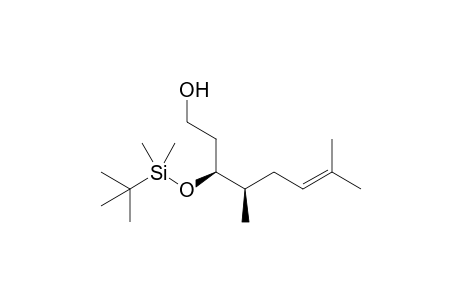(3S,4R)-3-(tert-Butyldimethylsilyloxy)-4,7-dimethyloct-6-en-1-ol