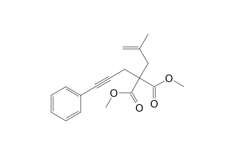 Dimethyl 2-(2-methylallyl)-2-(3-phenylprop-2-ynyl)propanedioate
