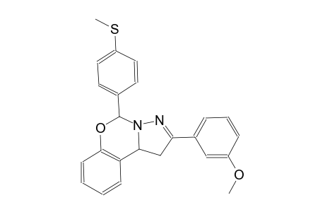 2-(3-methoxyphenyl)-5-[4-(methylsulfanyl)phenyl]-1,10b-dihydropyrazolo[1,5-c][1,3]benzoxazine