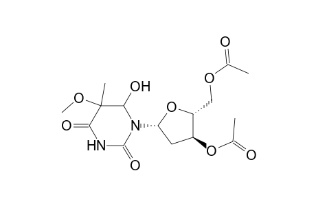 5-Methoxy,6-hydroxy,dihydro thymidine diacetate