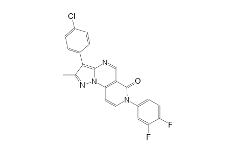 pyrazolo[1,5-a]pyrido[3,4-e]pyrimidin-6(7H)-one, 3-(4-chlorophenyl)-7-(3,4-difluorophenyl)-2-methyl-