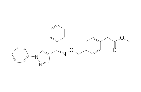 [1'-Phenyl-4'-pyrazolyl]-1-phenyl-{[4"-(methoxycarbonylmethyl)benzyl]oxyimino}methane