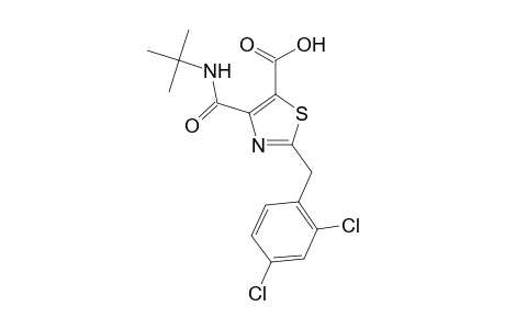 5-Thiazolecarboxylic acid, 2-[(2,4-dichlorophenyl)methyl]-4-[[(1,1-dimethylethyl)amino]carbonyl]-