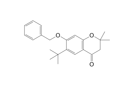 7-[Benzyloxy]-6-(t-butyl)-2,2-dimethyl-4-chromanone