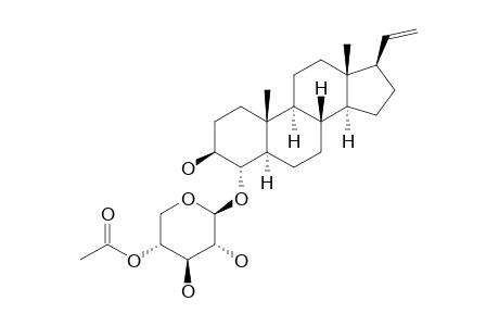 4-ALPHA-O-(4'-O-ACETYL)-BETA-D-XYLOPYRANOSYLOXY-3-BETA-HYDROXY-5-ALPHA-PREGN-20-ENE