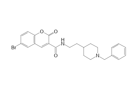 N-[2-(1-Benzylpiperidin-4-yl)ethyl]-6-bromo-2-oxo-2H-chromene-3-carboxamide