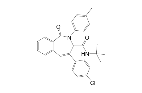 N-(tert-butyl)-4-(4-chlorophenyl)-2-(p-tolyl)-2,3-dihydro-1H-2- benzazepin-1-one-3-carboxamide