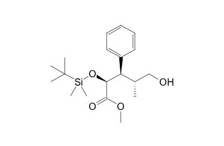 (2S,3R,4R)-2-[tert-butyl(dimethyl)silyl]oxy-5-hydroxy-4-methyl-3-phenyl-valeric acid methyl ester