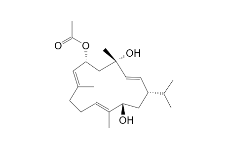(1S,2E,4S,6R,7E,11E,13S)-6-Acetoxy-2,7,11-cembratriene-4,13-diol