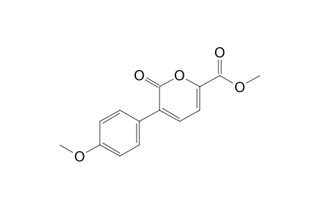 2H-Pyran-6-carboxylic acid, 3-(4-methoxyphenyl)-2-oxo-, methyl ester