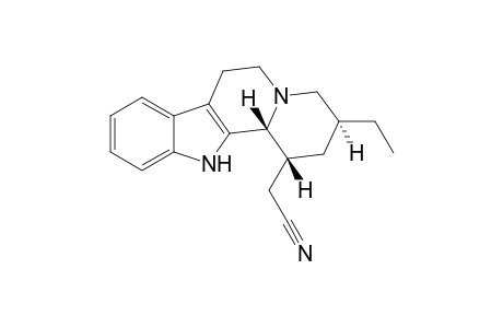 3-Ethyl-1-(cyanomethyl)-12b-.beta.-1,2,3,4,6,7,12,12b-octahydro-indolo[2,3-a]quinolizine