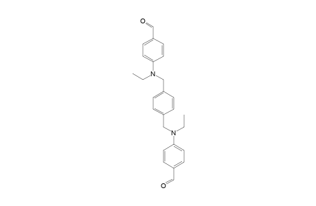 Benzaldehyde, 4,4'-[1,4-phenylenebis[methylene(ethylimino)]]bis-
