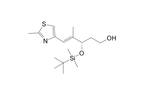 (E,3S)-3-[tert-butyl(dimethyl)silyl]oxy-4-methyl-5-(2-methyl-1,3-thiazol-4-yl)pent-4-en-1-ol