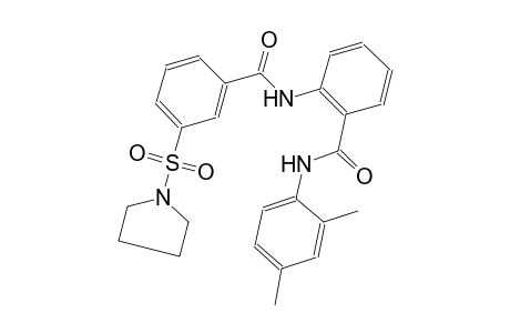 benzamide, N-(2,4-dimethylphenyl)-2-[[3-(1-pyrrolidinylsulfonyl)benzoyl]amino]-