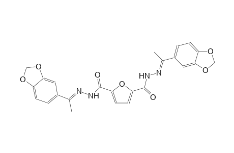 N'~2~,N'~5~-bis[(E)-1-(1,3-benzodioxol-5-yl)ethylidene]-2,5-furandicarbohydrazide