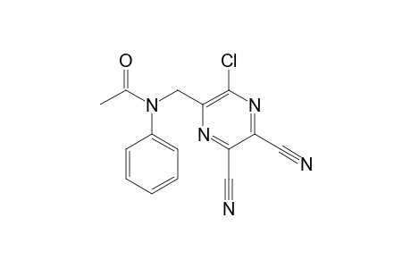 6-Chloro-5-(N-acetylanilino)methylpyrazine-2,3-dicarbonitrile