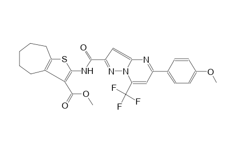 methyl 2-({[5-(4-methoxyphenyl)-7-(trifluoromethyl)pyrazolo[1,5-a]pyrimidin-2-yl]carbonyl}amino)-5,6,7,8-tetrahydro-4H-cyclohepta[b]thiophene-3-carboxylate