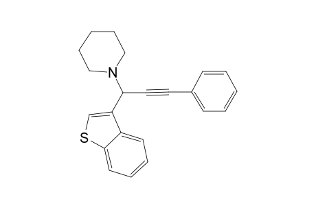 1-(1-(benzo[b]thiophen-3-yl)-3-phenylprop-2-yn-1-yl)piperidine