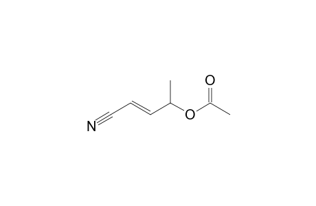 (E)-4-Acetoxy-2-pentenenitrile