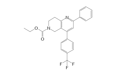 2-Phenyl-4-[4-(trifluoromethyl)phenyl]-7,8-dihydro-5H-1,6-naphthyridine-6-carboxylic acid ethyl ester
