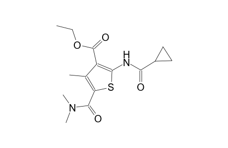 ethyl 2-[(cyclopropylcarbonyl)amino]-5-[(dimethylamino)carbonyl]-4-methyl-3-thiophenecarboxylate