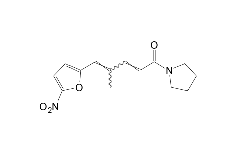 1-[4-methyl-5-(5-nitro-2-furyl)-2,4-pentadienoyl]pyrrolidine